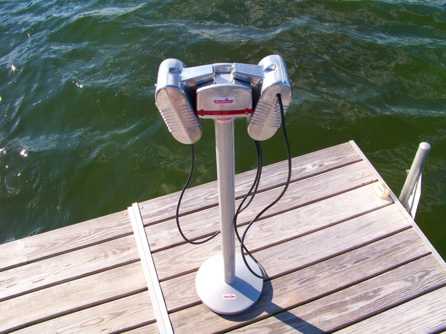 Eprad DriveIn Movie Speaker Set Round Silver Powder Coated