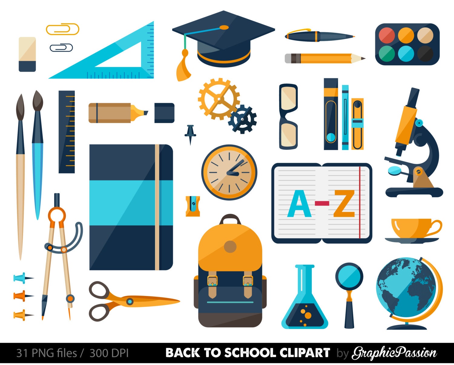 clipart of back to school supplies - photo #20