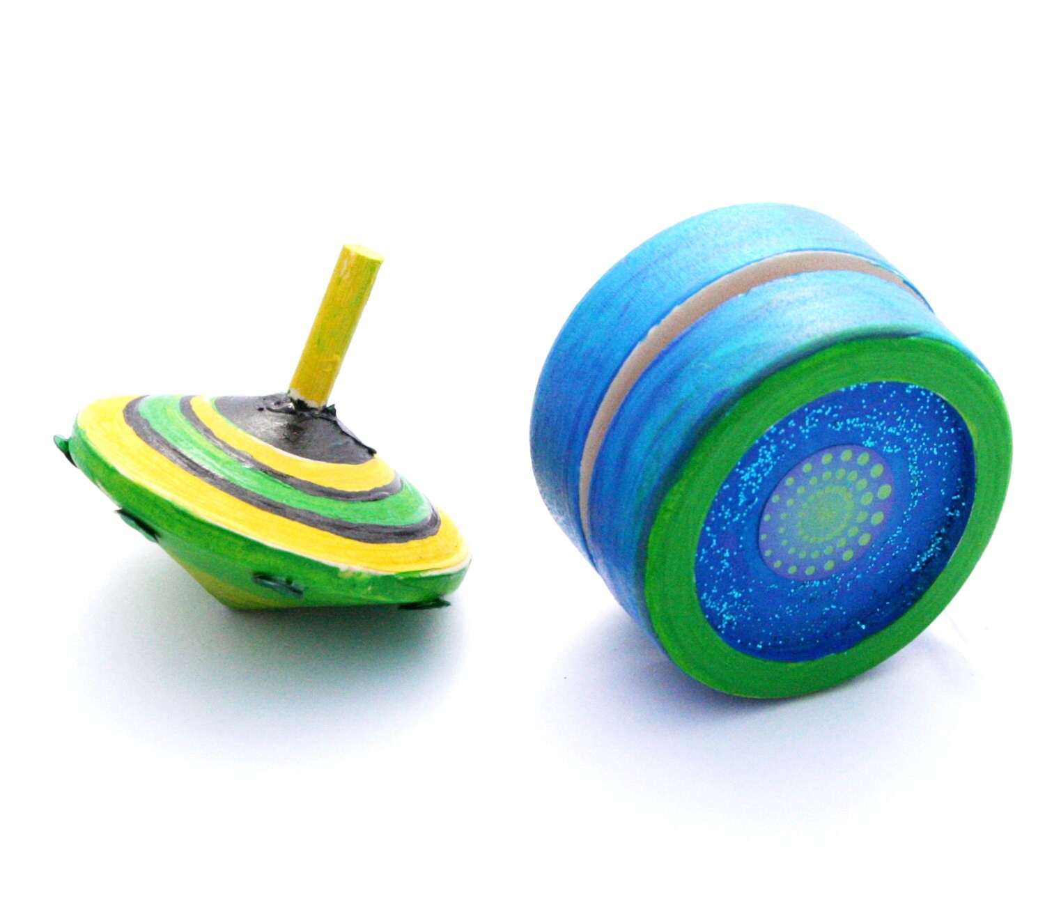 WOODEN YoYo and Top Kit. Decorate it Yourself Kit for Kids