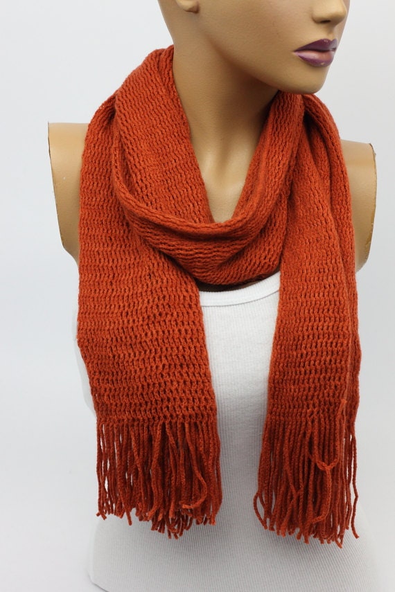 Items similar to Knitted Tube Scarves Scarf Winter Accessories Shawl