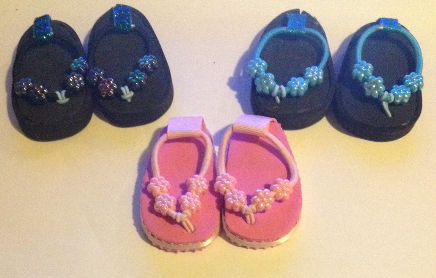 Flip flops for American Girl dolls and other 18 by StitchofFashion