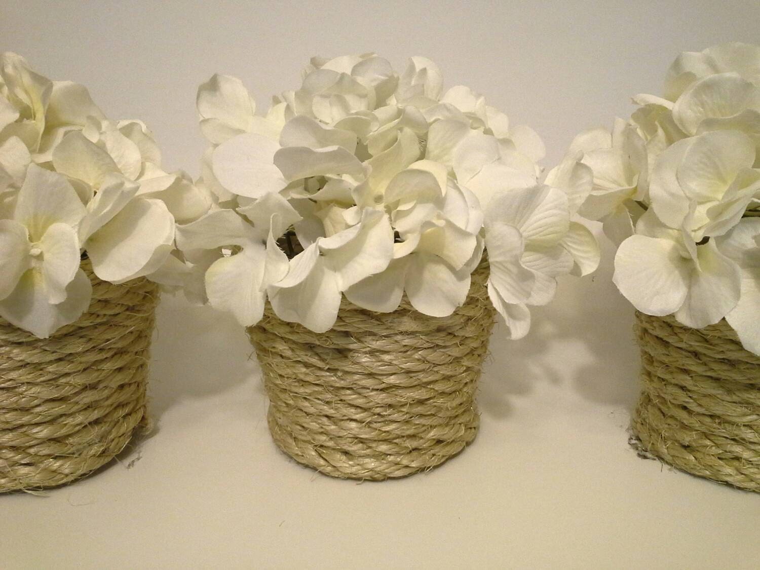 Rustic rope vase Rope Vase Ropewrapped Vase Rope Decor