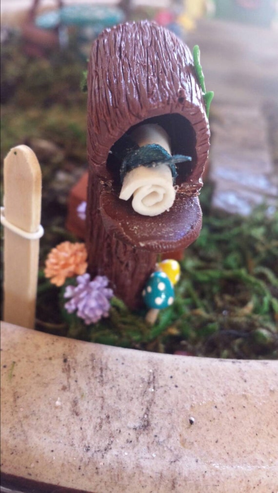 Miniature mailbox for fairy garden or by PuppyLoveMiniature
