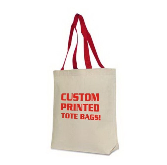 20 Custom Printed Tote Bags