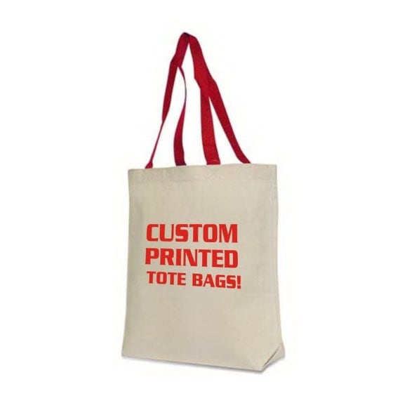 20 Custom Printed Tote Bags