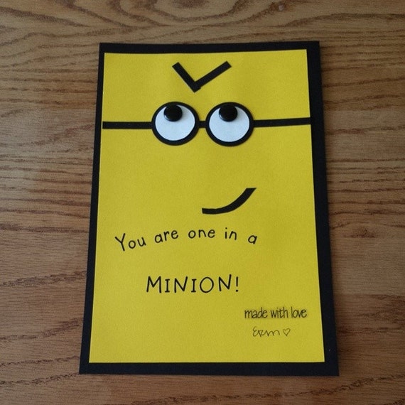 One in a Minion Card by Gishmark on Etsy