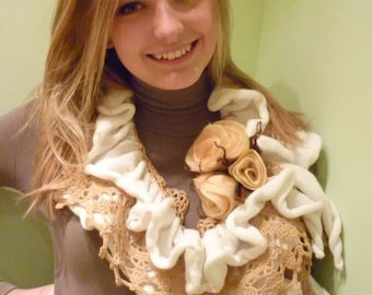 Handmade, Scarf, Scarves & Wraps, Accessories , knitted scarf, women's knitted scarf, coffee scarf , elegant scarf, Scarfs,coffee