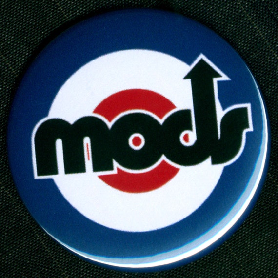 60s UK MODS TARGET Badge Button Pinback Pin Magnet by BeatGorilla