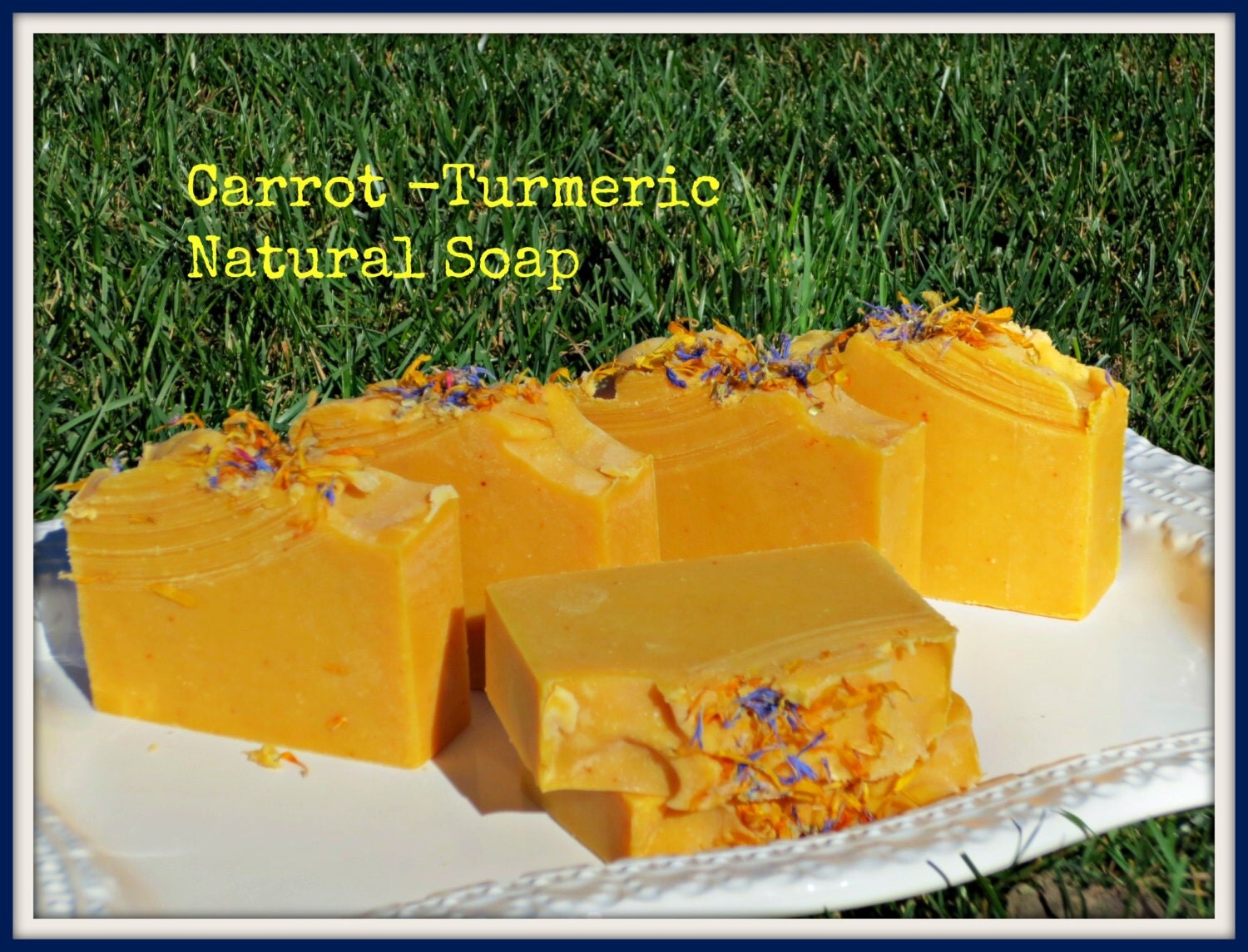 CARROT TURMERIC Natural Soap Cold process Soap