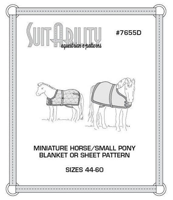 PDF Miniature Horse or Small Pony Blanket/Sheet Pattern