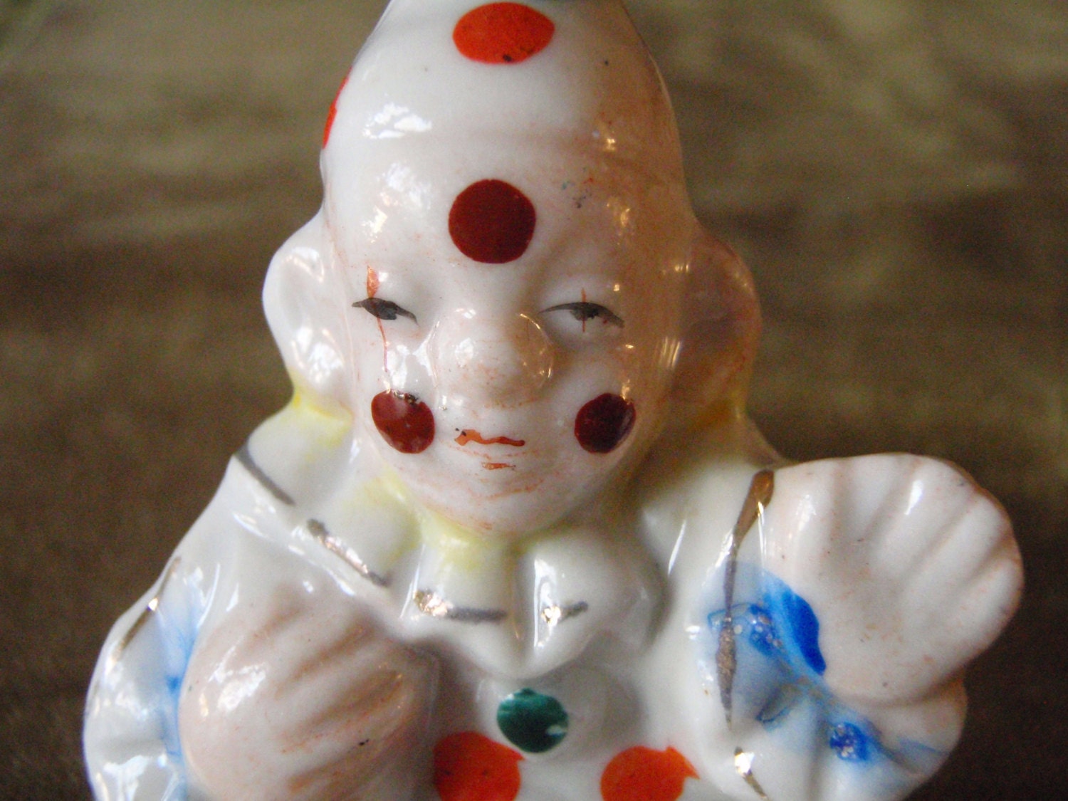 Darling Vintage Ceramic Clowns made in Japan by StellaJaneDaisyMae