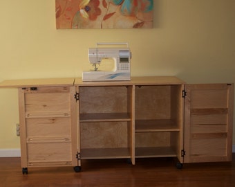 Sewing Cabinet u0026 Sewing Machine Table