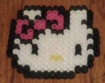 Items similar to Nerdy Hello Kitty Perler Bead Sprite on Etsy