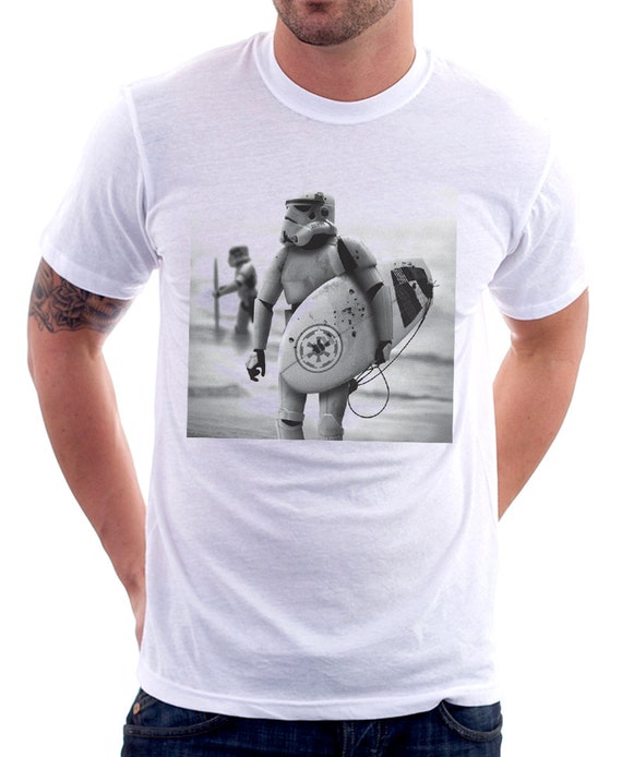 stormtrooper surfing t shirt