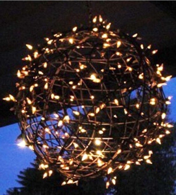 Items similar to Large Globe Outdoor Light on Etsy