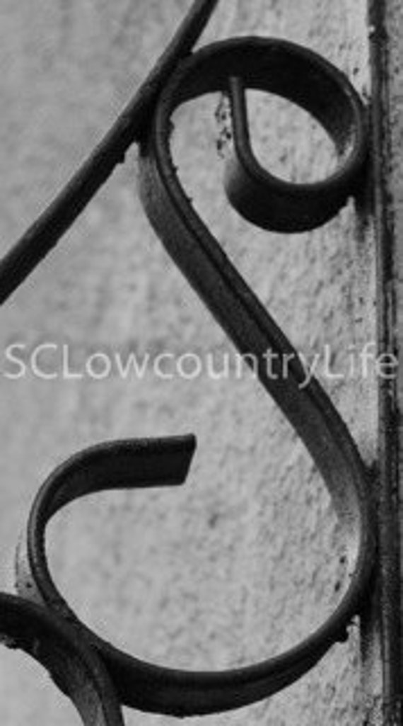 Charleston SC Iron Gate Letter S by SCLowcountryLife on Etsy
