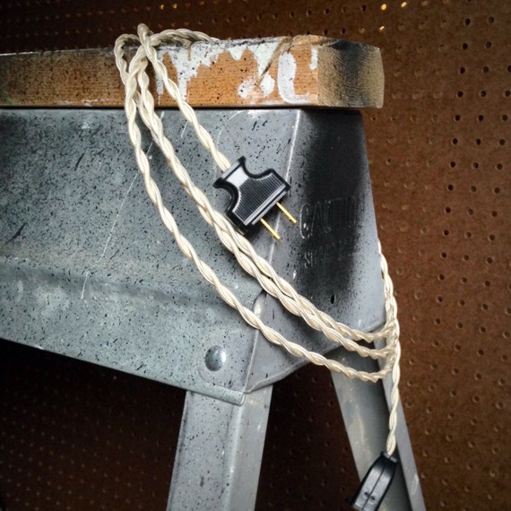 Vintage Style Cloth Extension Cord 6' in by GemCityCollective