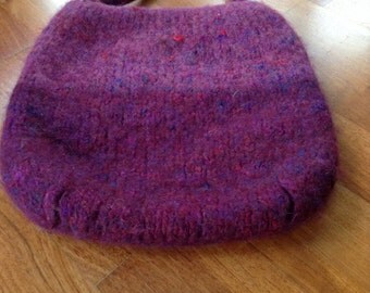 Handmade felted handbag.