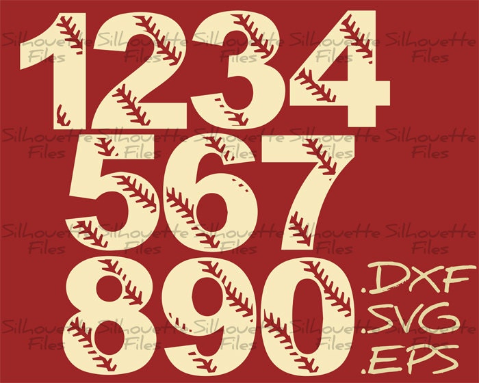 Free Free Baseball Numbers Svg 727 SVG PNG EPS DXF File