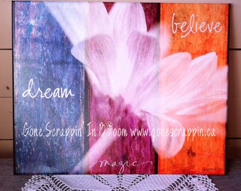 Inspirational Canvas Art Print 16x20