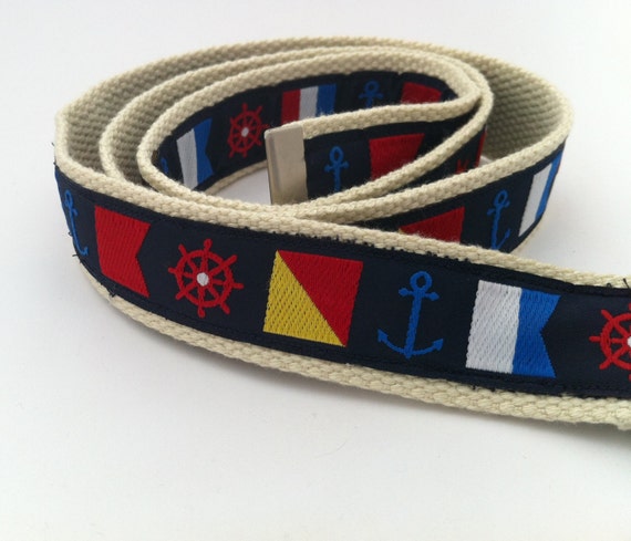 Men's Nautical Flags Belt