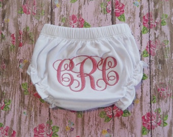 Personalized Diaper Cover - Girls Diaper Cover - Personalized Bloomers - Girls Bloomers - Monogrammed Diaper Cover - Monogrammed Bloomers