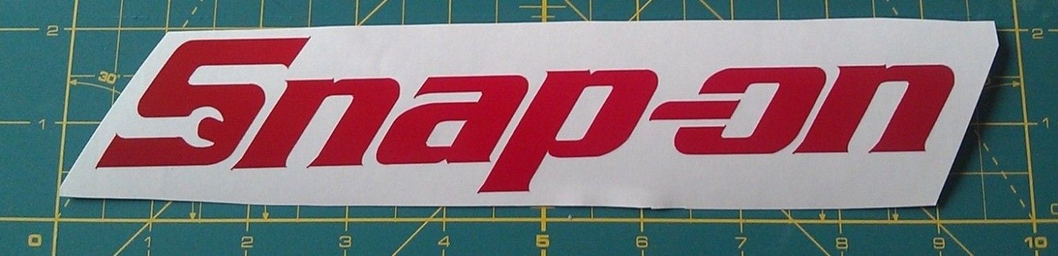 2 Snap On Logo Decals Stickers Cartruckwindowlaptopgun