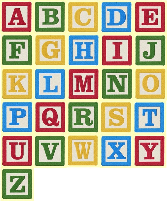 alphabet building blocks