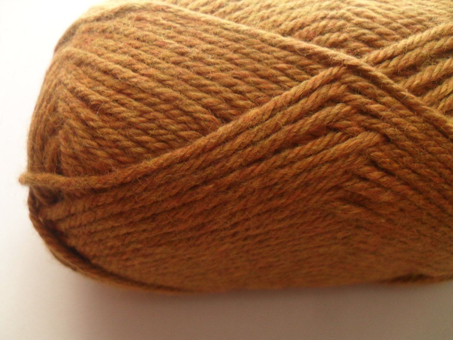 SALE Organic Cotton Yarn Brass Gold Worsted Weight Eco