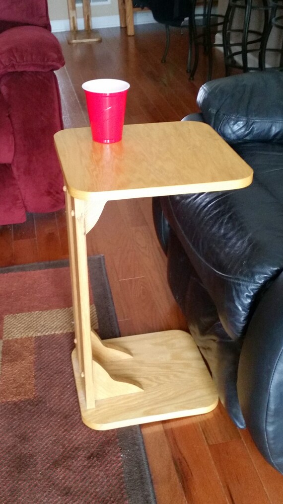 Wooden tray table slides under chair geat for by