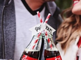 YAY! Straw Flags - 24 Pack Preassembled - Custom Straw Colors