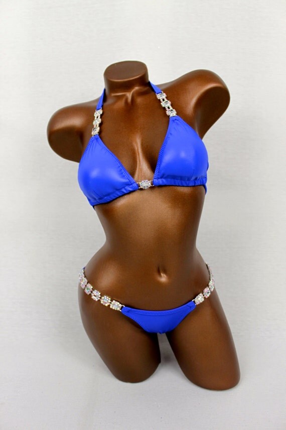 Blue Metallic Bikini Suit SALE