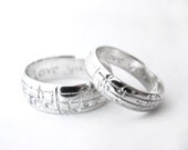music wedding rings