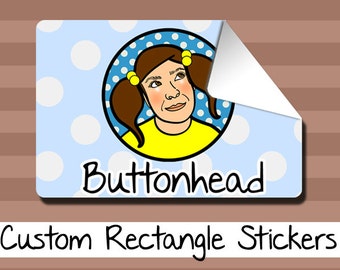 100 Customized Stickers Labels Logo