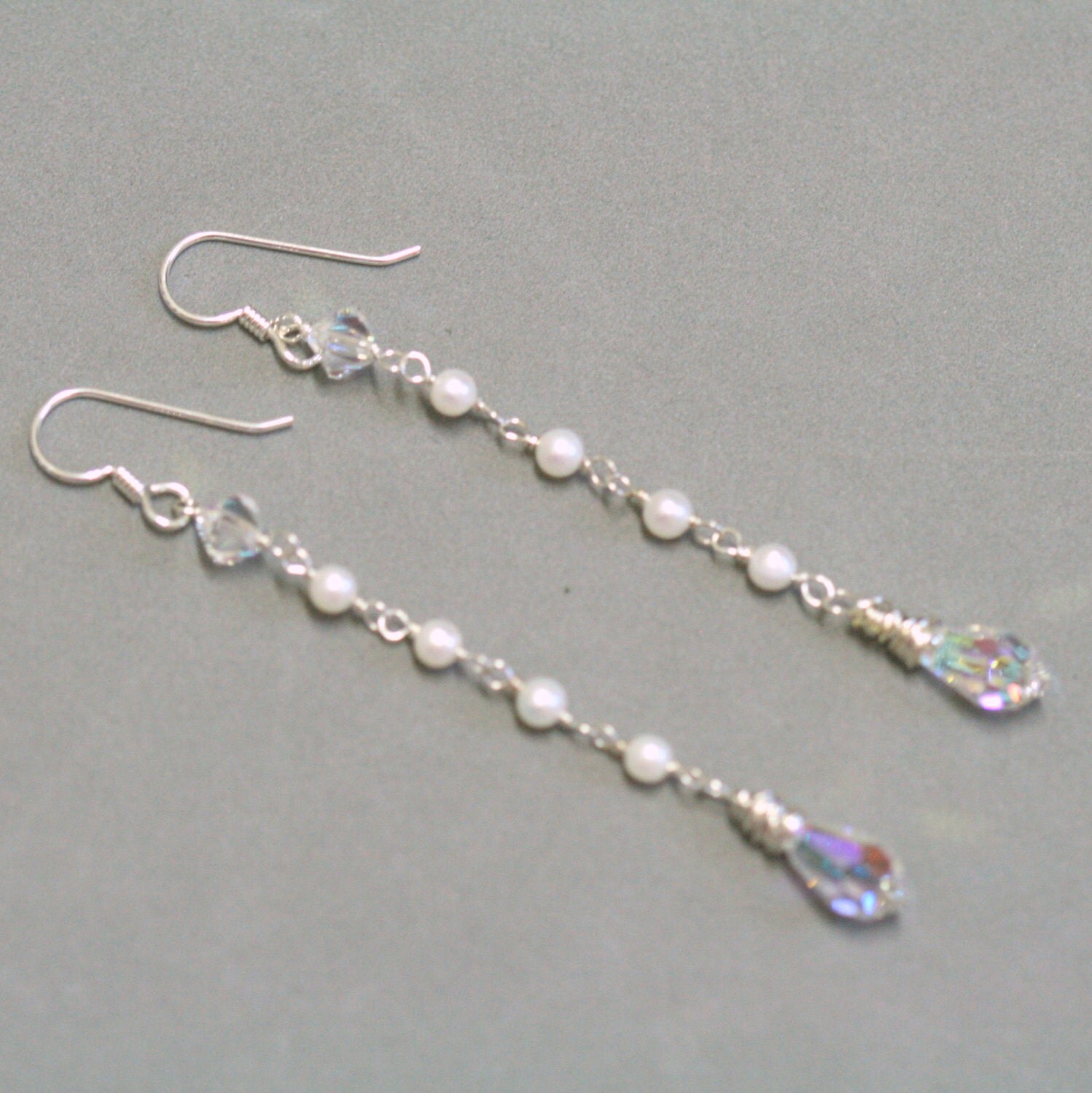 Long pearl earrings Clearance