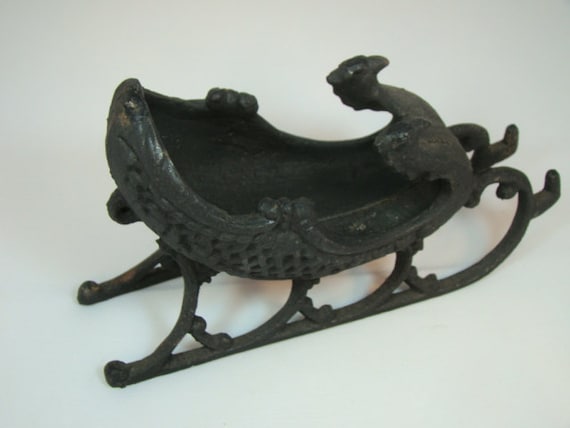 vintage sleigh cast iron sleigh miniature sleigh vintage sled vintage sleigh cast iron sleigh miniature sleigh vintage sled