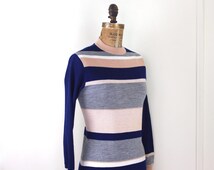 Popular items for stripe sweater dress on Etsy