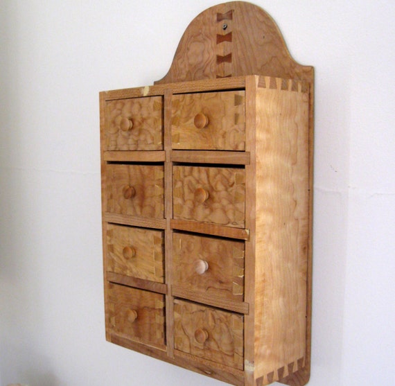 Old Antique Spice Rack with Drawers by Somethingcharming