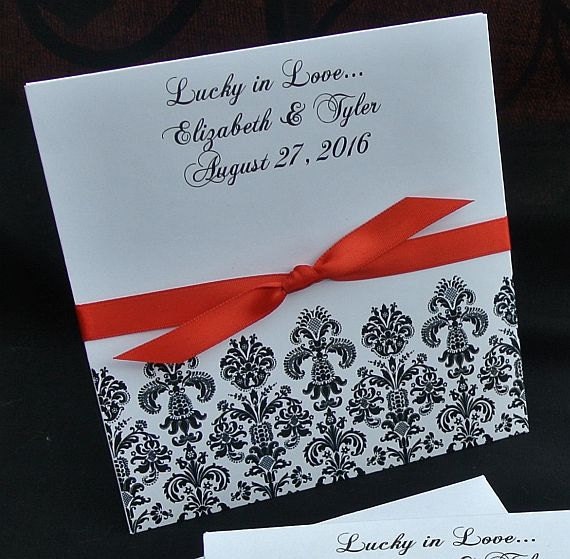 Wedding Favors For A Damask Wedding - Lottery Ticket Holders For Weddings Il_570xn