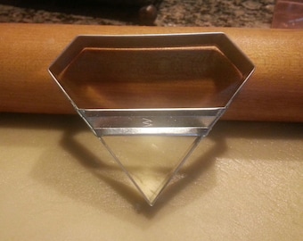 Gemstone Diamond Cookie Cutter With Custom Handle By West Tinworks