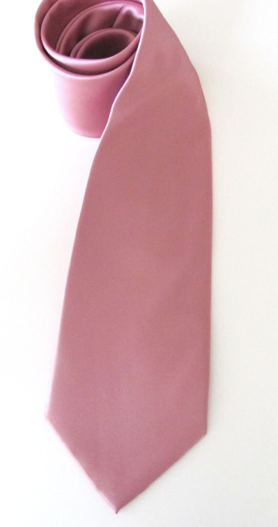 Mens Tie. Dusty Rose Tie. Dusty Rose Necktie by TieObsessed