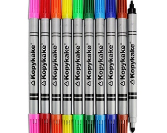 Multi Edible Kopykake Ink Pens - a rainbow of food coloring markers for drawing on food, snacks, and firm frosting