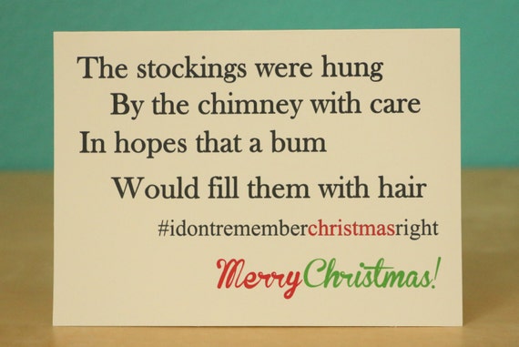 Items similar to Christmas card - Holiday card - funny - hilarious - gift - present on Etsy