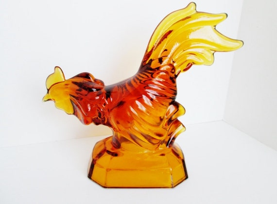 fighting rooster figurine