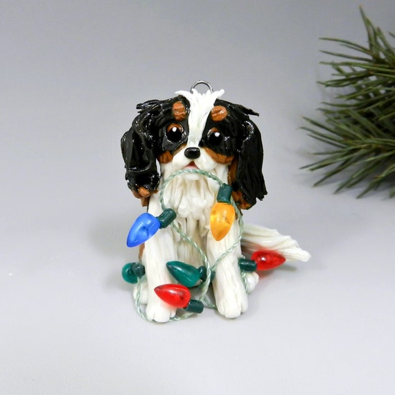 king charles spaniel garden ornament