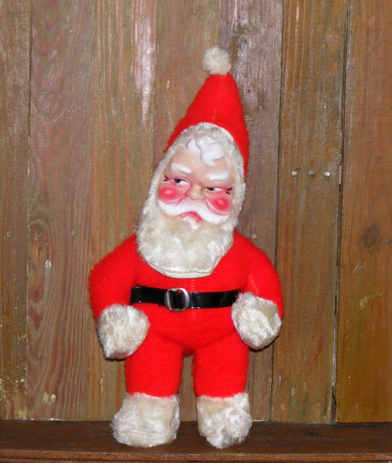 vintage stuffed santa doll