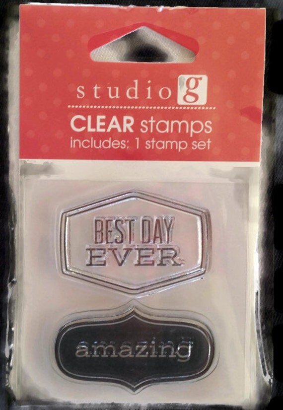STUDIO G by Hampton Arts Clear Stamps Best Day by Scrapsupplies