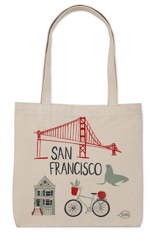 San Francisco Everyday Tote by claudiagpearson on Etsy