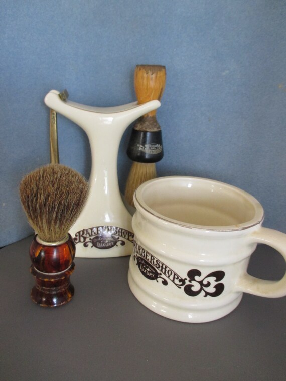 Barbershop Old Fashioned Luxury Shave Set with stand shave