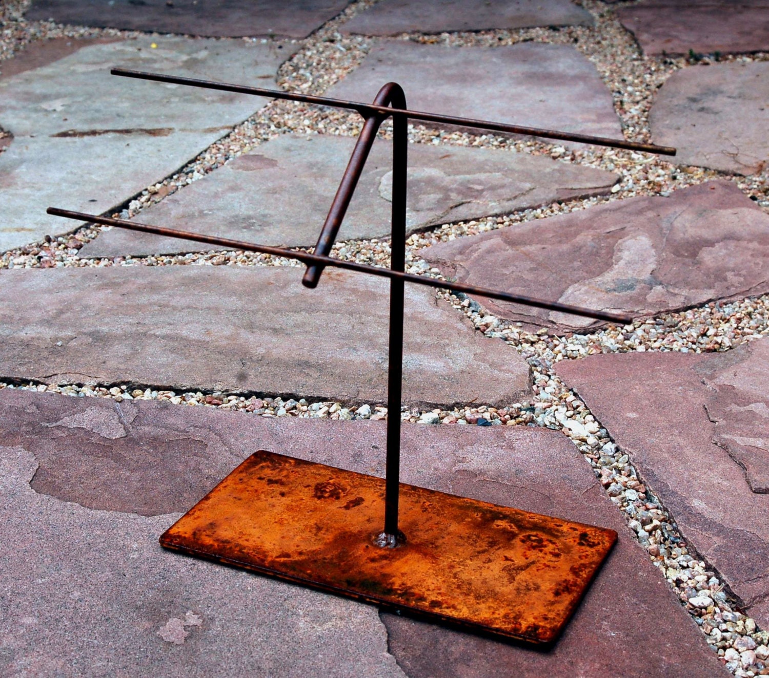 Jewelry Display Stand Rustic Metal Steel BEND Mini Ladder